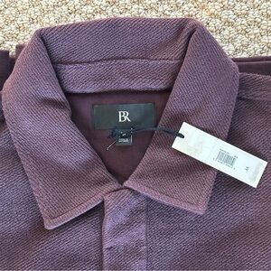Banana Republic Purple Polo Shirt Textured Knit